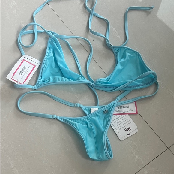 Wicked Weasel special edition Light Blue Bikini Set, rare find! - Picture 1 of 6